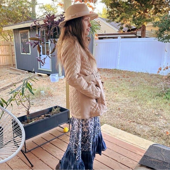 A pea in the pod maternity coat jacket quilted and belted small - Picture 2 of 9